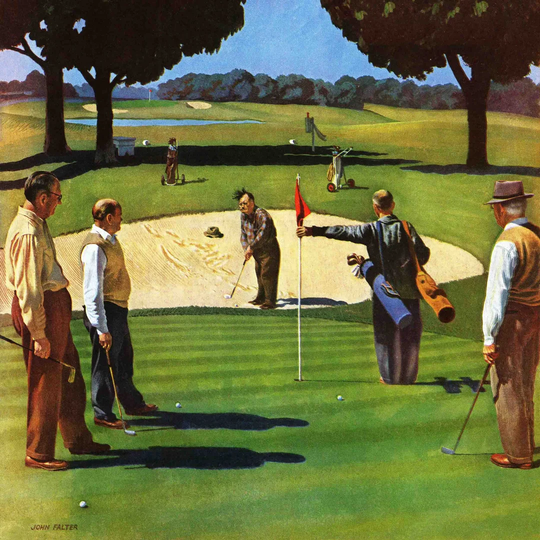 Sand Trap by John Falter - Wrapped Canvas Graphic Art Print