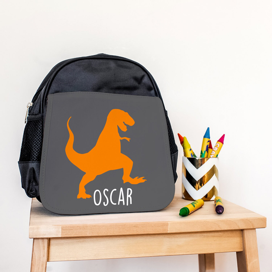 Personalised Dinosaur Rucksack For Children - Back To School Supplies Toddler Nursery Bag Backpack