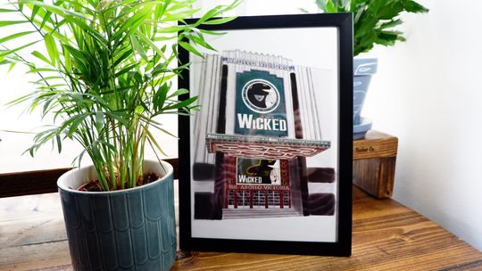 Wicked West End Digital Art Print A4 A5 Victoria Apollo Theatre London