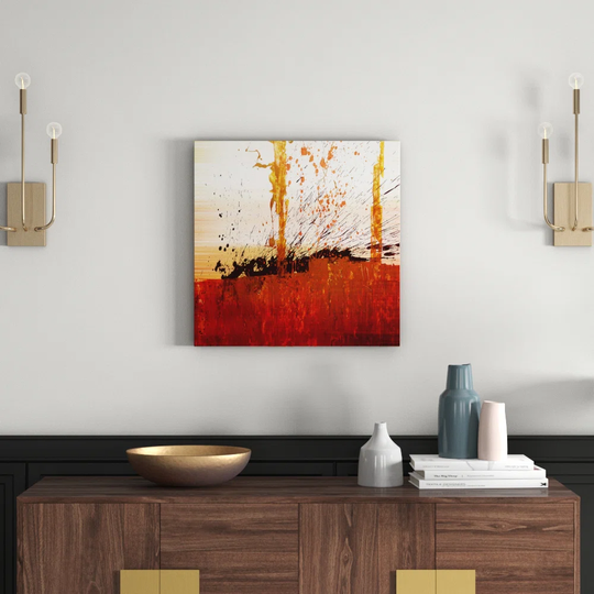 Enigma Abstract 701 Graphic Art Print on Canvas
