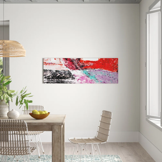Enigma Panorama Abstract 583 Graphic Art Print on Canvas