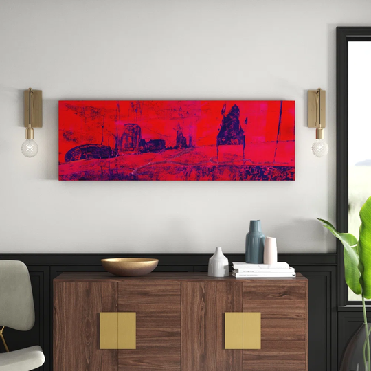 Enigma Panorama Abstract 975 Graphic Art Print on Canvas
