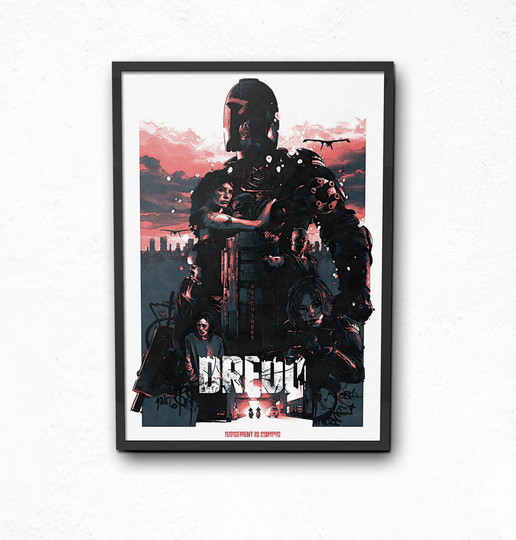Dredd Film Poster, Movie Poster Print, Home Decor/Wall Art/Picture