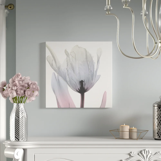 Silver Splash 2 - Wrapped Canvas Graphic Art Print