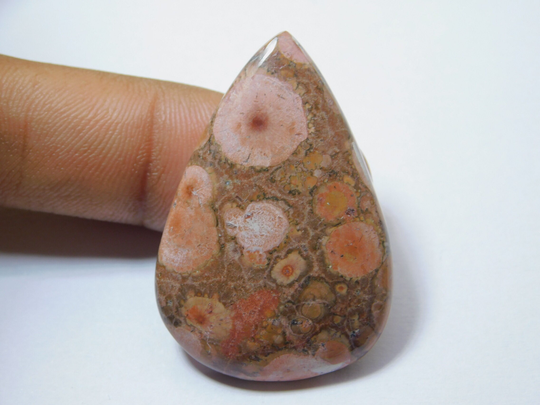 Beautiful Quality Poppy Jasper Cabochon Natural Jewelry Making Gemstone Handmade Loose Stone Semi Precious 38 Ct 40x27 Mm #786