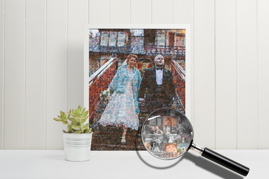 Wedding Anniversary Photo Mosaic Gift/For Wife Husband Friends First Special Gift