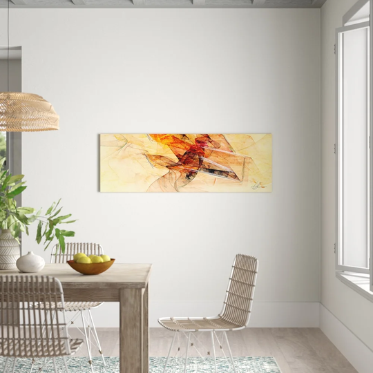 Panorama Abstract 205 Graphic Art Print on Canvas
