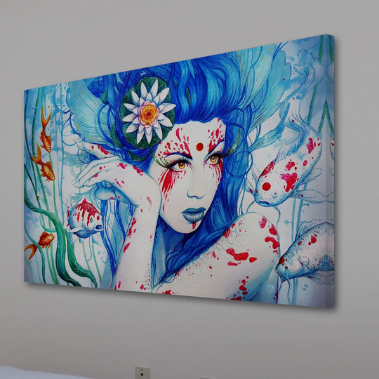 Lady Koi by Jonas Jödicke - Wrapped Canvas Graphic Art Print