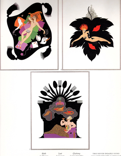 New Erte Graphics Seven Deadly Sins Composite Sheet Lust
