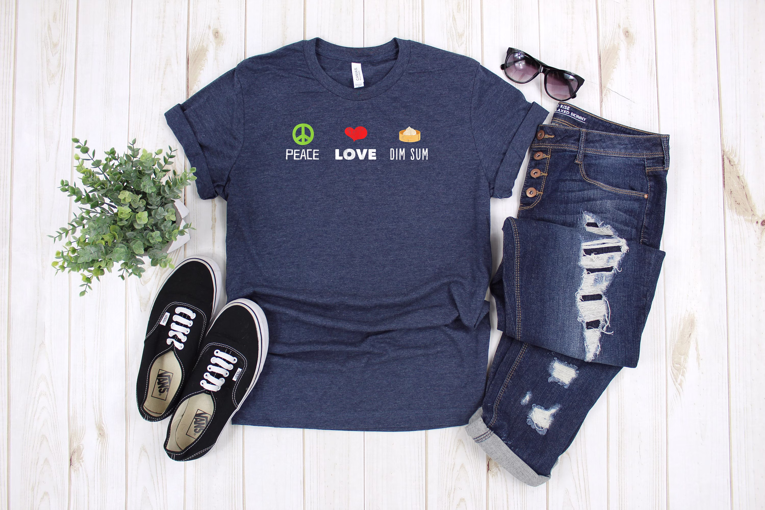 Peace Love Dim Sum T-Shirt - Masterclass Shirt Chinese Breakfast Tee Food Outfit Cute Asian -Gift For Him