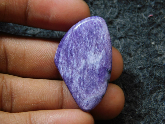 100% Natural Charoite Cabochon Hand Polish Top Grade Quality Gemstone Made Purple Loose Stone For Jewelry 30 Ct 38x23 Mm#371