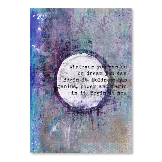 Begin by Lebens Art - Graphic Art Print