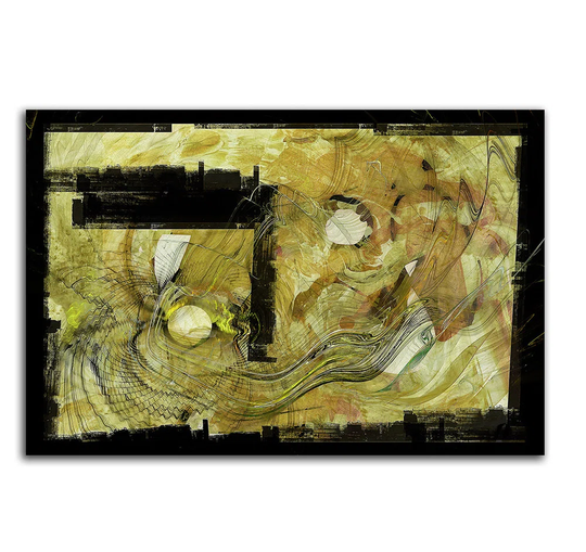 Enigma 442 Abstract Graphic Art Print on Canvas