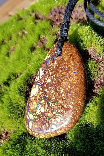 Matrix Boulder Opal, Opal Pendant, Necklace, Koroit Yowah Australian