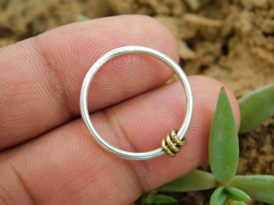 Anti Anxiety Worry Relax Fidget Ring, Thumb Meditation 925 Sterling Silver Stacking Midi Gift For Her, Dainty Promise Ring