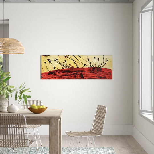 Enigma Panorama Abstract 684 Graphic Art Print on Canvas