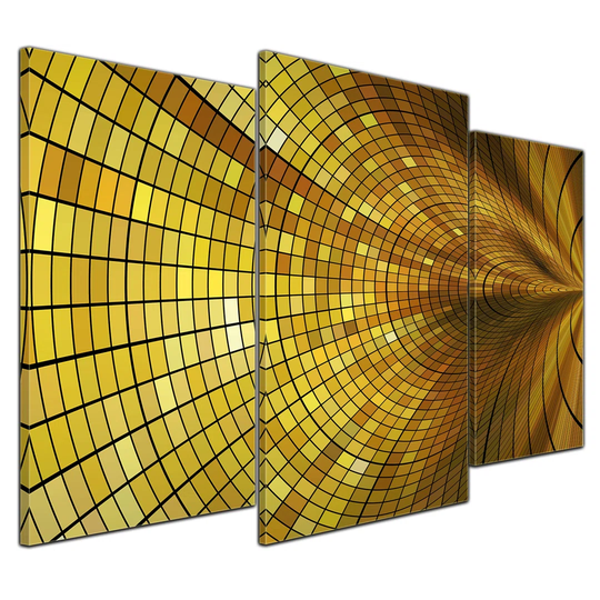 Abstract Background 3-Piece Graphic Art on Canvas Set