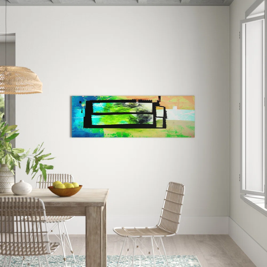 Enigma Panorama Abstract 096 Graphic Art Print on Canvas
