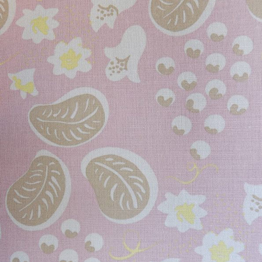 Retro Blush Pink Custom Lined Curtains // Roman Blinds Panel Rod Blackout Bloomsbury Modernism Botanical Made To Measure Vintage