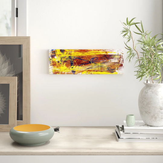Enigma Panorama Abstract 834 Graphic Art Print on Canvas