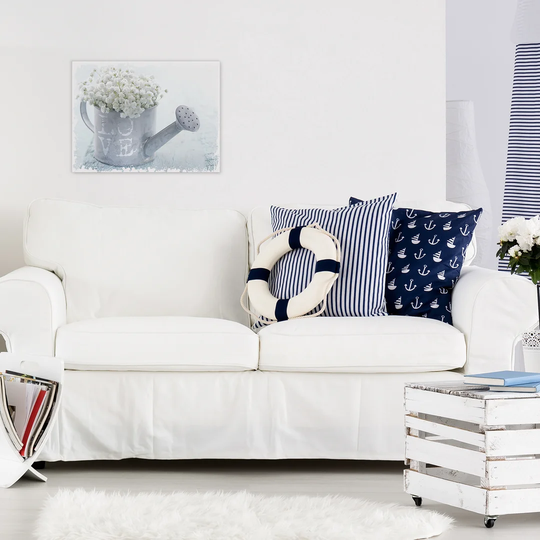 White Love 'Canvas ' Graphic Art Print on Canvas