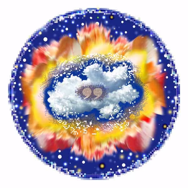 Air Quote Giclee 17x17 | Unframed Print