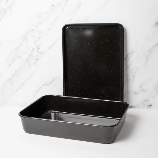 MasterClass Vitreous Enamel Baking Tray and Roasting Pan