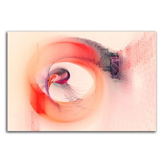 Enigma 266 Abstract Graphic Art Print on Canvas