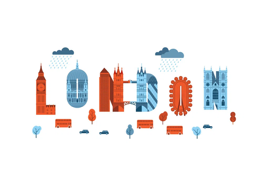 'London' by Chris Wharton Graphic Art