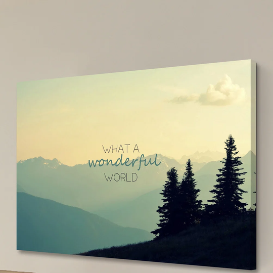 'What A Wonderful World' by Robert Dickinson - Wrapped Canvas Graphic Art Print