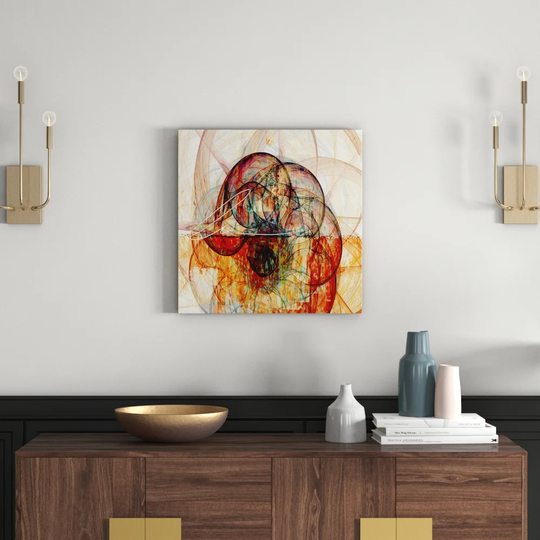 Enigma 1218 Abstract Graphic Art Print on Canvas