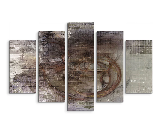 Enigma Sculpture Abstract 1366 Graphic Art Print Multi-Piece Image on Canvas