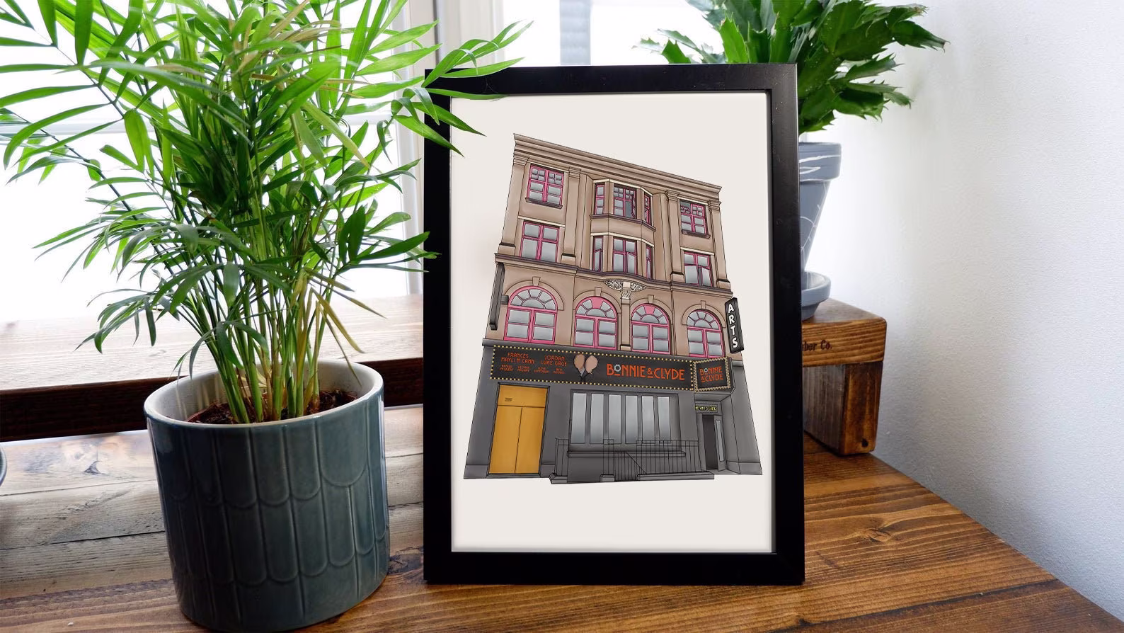 Bonnie & Clyde The Musical West End Digital Art Print A4 A5 Arts Theatre London