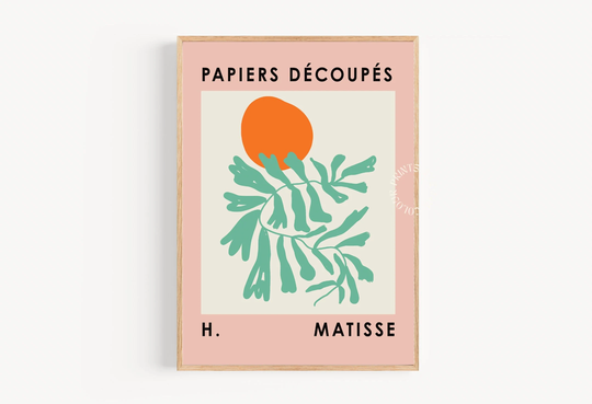 Henri Matisse Exhibition Print, Botanical Poster, Scandinavian Gallery Wall Art, Living Room, Bedroom, Modern Minimal Decor