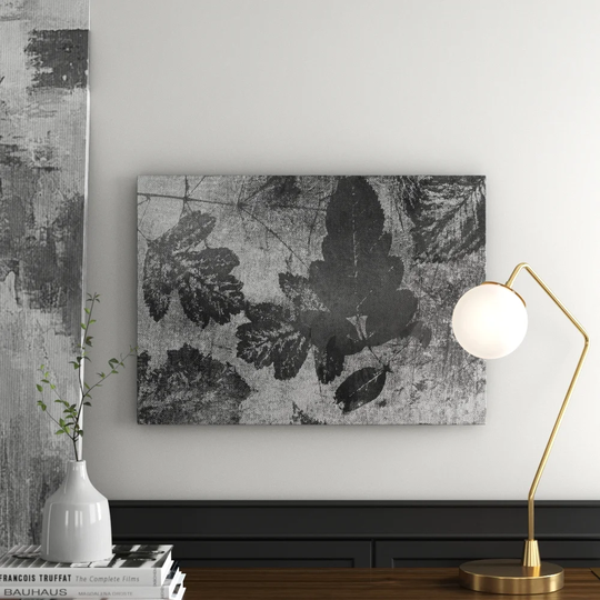Leaves Graphic Art Print on Canvas