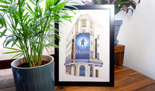 Matilda West End Digital Art Print A4 A5 Cambridge Theatre London