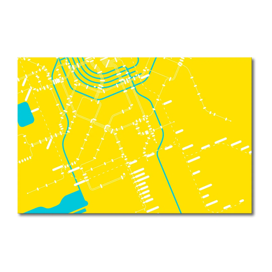 Amsterdam Metro Graphic Art on Canvas