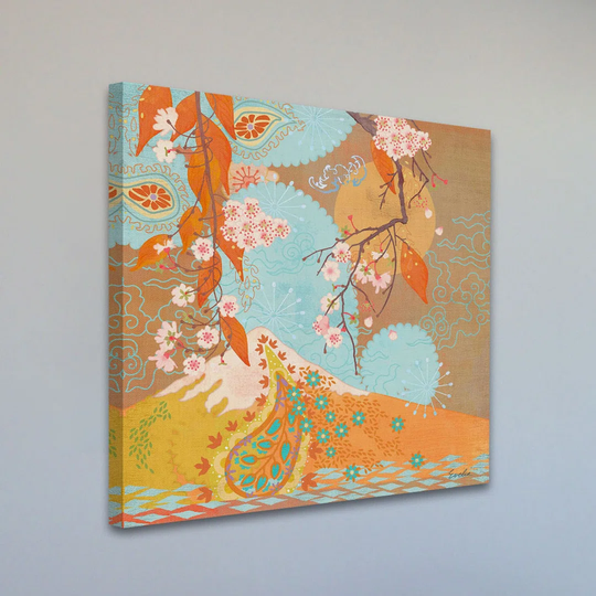 Autumn Flowering Cherry II by Evelia - Wrapped Canvas Graphic Art Print
