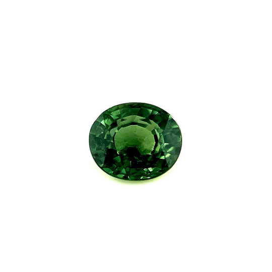Untreated Green Sapphire 0.71Ct Oval Cut Loose Rare Australian Gem 5.4x4.6mm