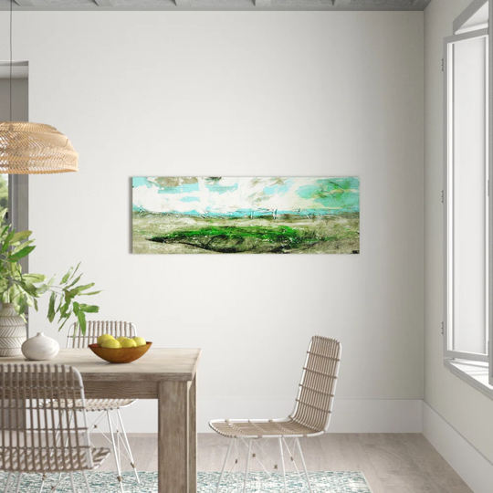 Enigma Panorama Abstract 772 Graphic Art Print on Canvas