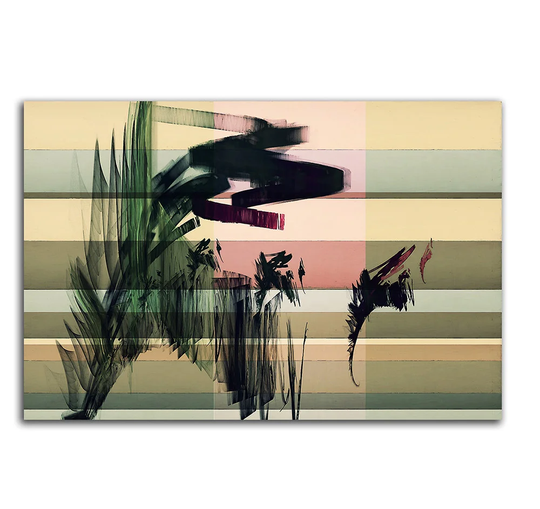 Enigma Abstract 073 Graphic Art Print on Canvas