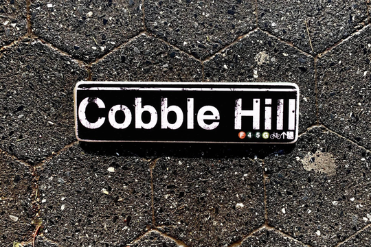 Cobble Hill Brooklyn New York City Neighborhood Hand Crafted Horizontal Wood Sign - Subway Sign, Nyc Art, Sign. Ny Gift