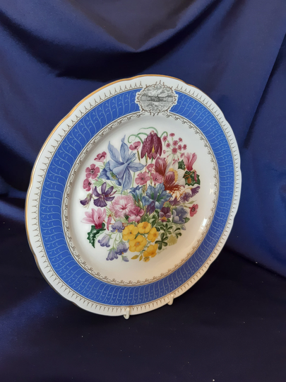Vintage Plate, Chelsea Flower Show, Alpine Glory, Rhs, 1991, Royal China, Collectible Commemorative, Gift, Wall Decor