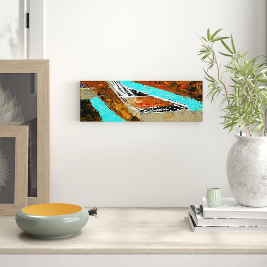 Enigma Panorama Abstract 637 Graphic Art Print on Canvas