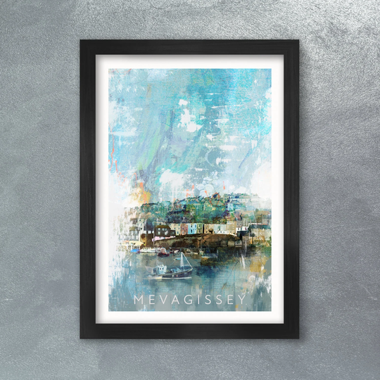 Mevagissey Harbour - Poster Print