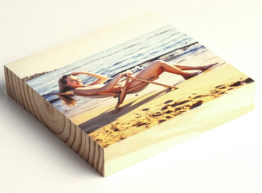 Photo Gift, Valentine's Day , Photo On Wood, Medium Square, Customized Solid Birthdays, Anniversary, Picture Wood