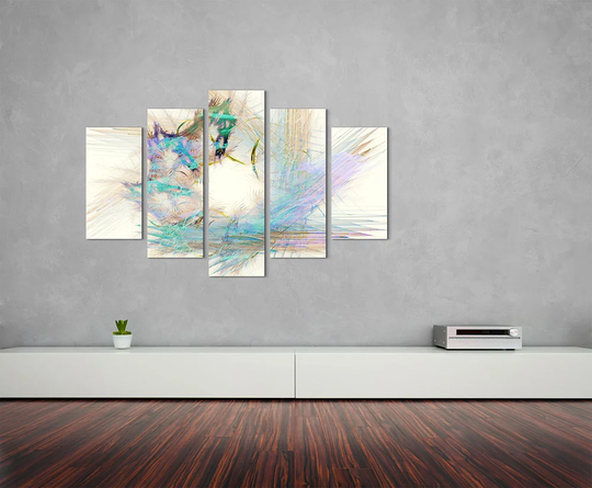 Abstract 1103 - 5 Piece Wrapped Canvas Graphic Art Print on Canvas