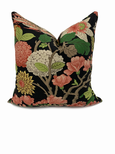G.p & J Baker Magnolia Ebony Linen Double Sided Cushion Cover Pillow
