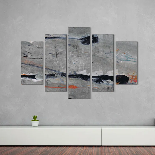 Enigma Abstract 976 - 5 Piece Wrapped Canvas Graphic Art