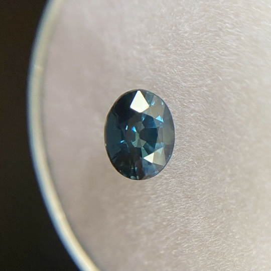 Australian 0.82Ct Fine Royal Blue Untreated Sapphire Oval Cut Rare Gem 6x4.6mm